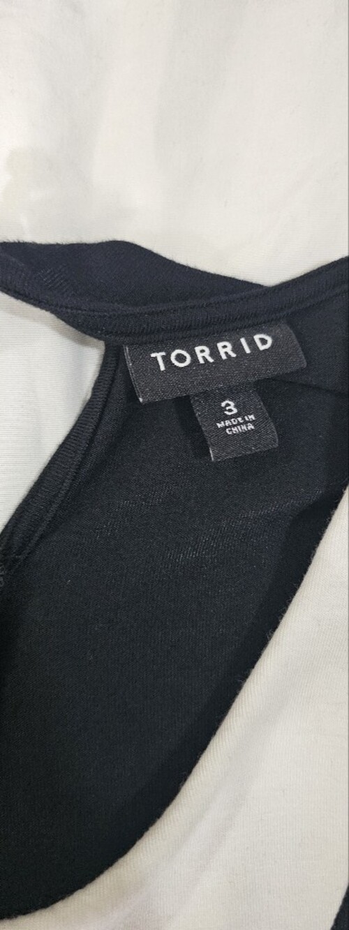 Torrid Black Dress With White Collar - Picture 2 of 5